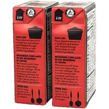 Trader Joe's Organic Beef Bone Broth 17fl oz - Two Boxes