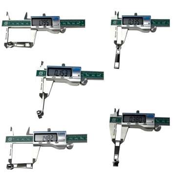 Goyunwell #5 Zipper Pulls Metal Silver Zipper Pulls Bulk 50pcs Zipper Slider Coil Zipper Head Charms...