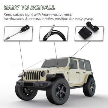 SHEAM Limb Risers Kit for Jeep JL/JLU Gladiator 2018-2023