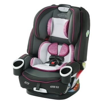 Graco 4Ever DLX 4-in-1 Car Seat, Pink | Infant to Toddler Car Seat, with 10 Years of Use | Rear-faci...