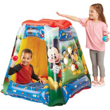 Mickey Mouse Inflatable Ball Pit with 20 Balls
