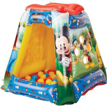 Mickey Mouse Inflatable Ball Pit with 20 Balls