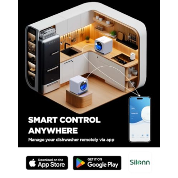 Silonn Mini Countertop Dishwasher for Dorm & RV