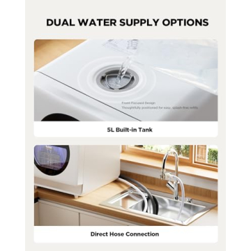 Silonn Mini Countertop Dishwasher for Dorm & RV