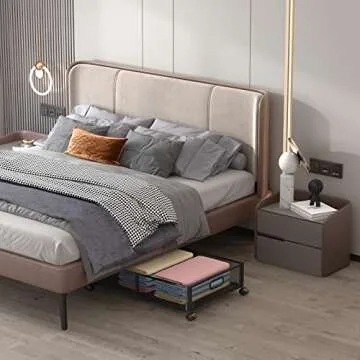 Uyokcnie Under Bed Storage Containers, Under Bed Shoe Storage With Wheels, Foldable Bedroom Storage ...