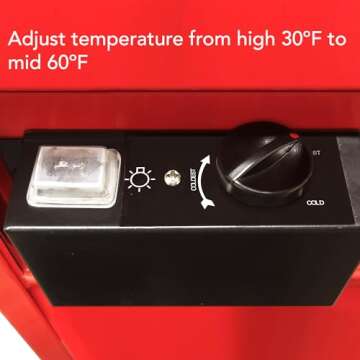 Whynter TBR-185SR 1.8 cu. ft. Portable Tool Box Refrigerator with 2 Drawers and Lock, One Size, Powder Coated Red