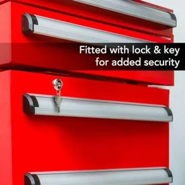 Whynter TBR-185SR 1.8 cu. ft. Portable Tool Box Refrigerator with 2 Drawers and Lock, One Size, Powder Coated Red