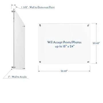 Vale Arbor Acrylic Picture Frame for 18x24 Prints