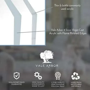 Vale Arbor Acrylic Picture Frame for 18x24 Prints