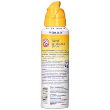 Arm & Hammer Odor Defense Shoe Refresher Spray, Fresh Scent - 4 oz (Pack of 2)
