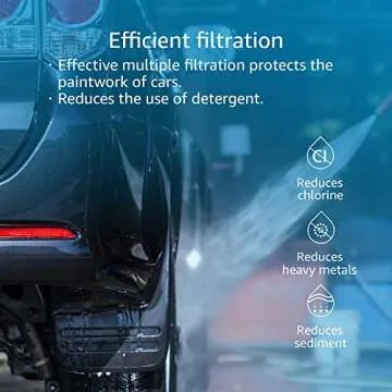 AQUACREST Inline Water Filter, Dedicated for Car Washing, Window & Yard Cleaning, Effectively Reduce Hard Water Spots, Soften Water, Upgraded Formula, Pack of 2