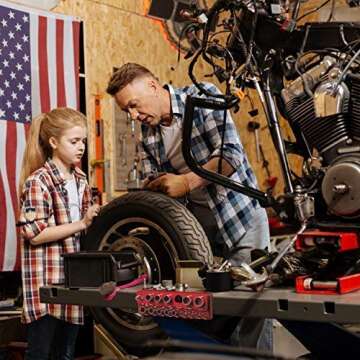 Olsa Tools Magnetic Socket Organizer for SAE Sockets | 16 Holders