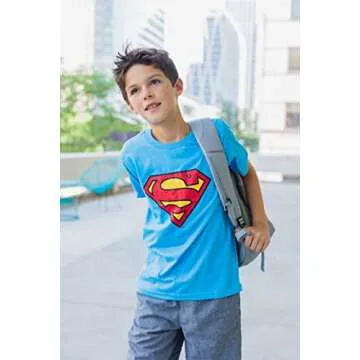 DC Comics Justice League The Flash Superman Batman Big Boys 3 Pack T-Shirts Red/Gray/Blue 10-12