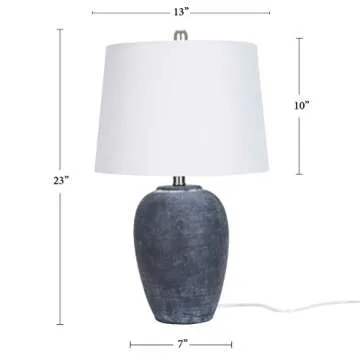 Nourison Vintage Ceramic Pot Table Lamp - Stylish Illumination