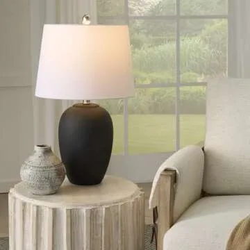 Nourison Vintage Ceramic Pot Table Lamp - Stylish Illumination