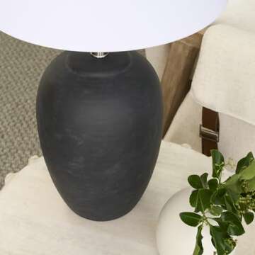 Nourison Vintage Ceramic Pot Table Lamp - Stylish Illumination