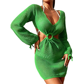 Chic Crochet Beach Cover Up Dress for Summer Fun