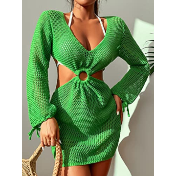 Chic Crochet Beach Cover Up Dress for Summer Fun