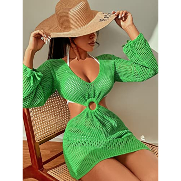 Chic Crochet Beach Cover Up Dress for Summer Fun