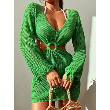 Chic Crochet Beach Cover Up Dress for Summer Fun
