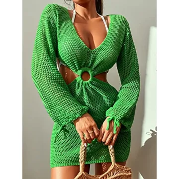 Chic Crochet Beach Cover Up Dress for Summer Fun