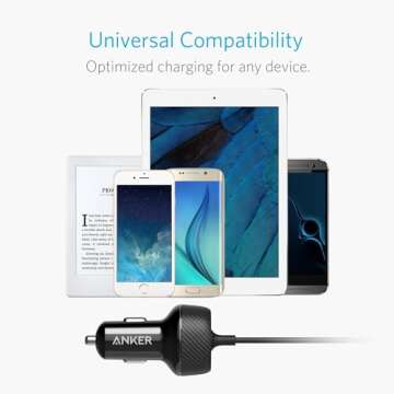iPhone Car Charger, Anker 24W 2-Port Lightning Car Charger [MFi-Certified], with 3 ft Cable for iPhone 14 13 12 11 Pro Max mini X XS XR 8 Plus, iPad Pro/Air 2/mini, and More
