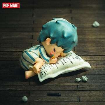 POP MART Hirono Mime Series Figures, Hirono Blind Box Figures, Random Design Action Figures Collectible Toys Home Decorations, Holiday Birthday Gifts for Girls and Boys, Single Box