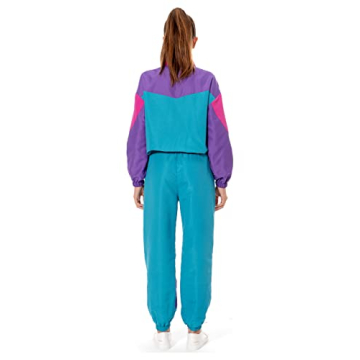 MASSWO Women 80s Sportswear Set Retro Casual Tracksuit