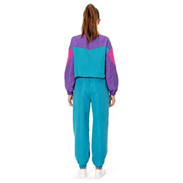MASSWO Women 80s Sportswear Set Retro Casual Tracksuit