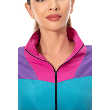 MASSWO Women 80s Sportswear Set Retro Casual Tracksuit