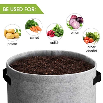Homyhoo 10 Gallon Potato Grow Bags for Easy Gardening