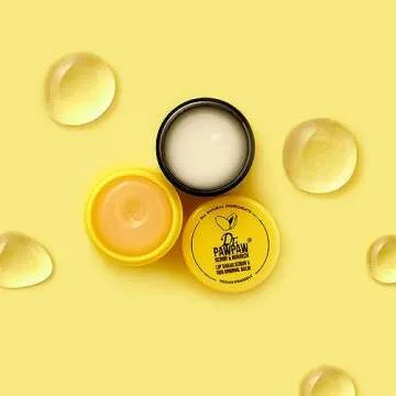 Dr. PawPaw Lip Scrub and Lip Balm Duo - Hydrating Lip Balm with Pawpaw, Aloe, Olive and Castor Oils - Vegan Lip Scrub For Sensitive Skin - 0.55 oz