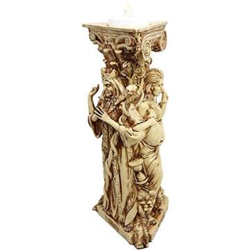 Pacific Giftware Triple Goddess Mother Maiden Crone Tea Light Candle Holder Stand 10 Inch (Antique I...
