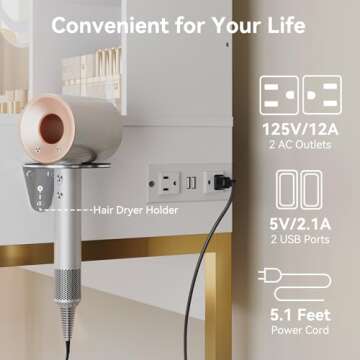 Dowinx Vanity Desk with LED Lighted Mirror & Power Outlet, White Vanity Desk with Adjustable 3 Lighting Modes, Small Vanity Desk for Bedroom, Makeup Vanity with Chair for Girl, Gold and White