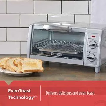 BLACK+DECKER 4-Slice Toaster Oven with Easy Controls