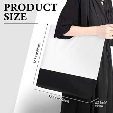 Reginary 16 Pack Canvas Tote Bags Set Large Cotton Tote with Handle Women Kitchen Grocery Tote for DIY Gift