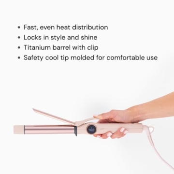L'ANGE HAIR Le Clip Titanium Curling Iron for Long-Lasting Curls