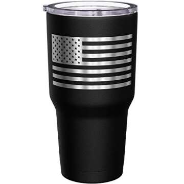 We The People Holsters - We The People AR-15 - Rifle Tumbler - American Flag Coffee Travel Mug - Tumbler For Gun Lovers - Double Insulated Tumbler - 30 oz