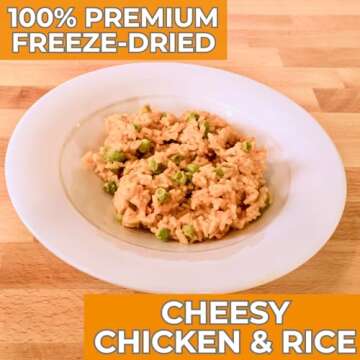 Nutristore Freeze-Dried Cheesy Chicken and Rice | Emergency Survival Bulk Food Storage Meal | Perfec...