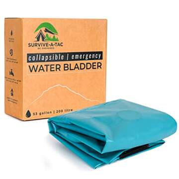 Durable 53 Gallon Portable Water Bladder for Adventures