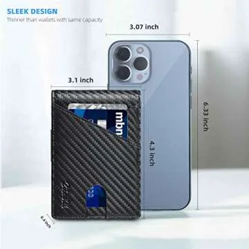 Zitahli Slim Leather Wallet for Men - RFID Blocking Design