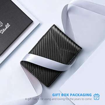 Zitahli Slim Leather Wallet for Men - RFID Blocking Design