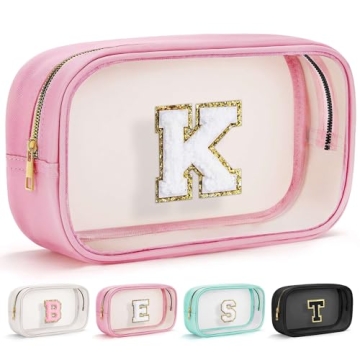 YOOLIFE Personalized Travel Makeup Bag for Girls