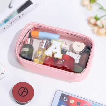 YOOLIFE Personalized Travel Makeup Bag for Girls