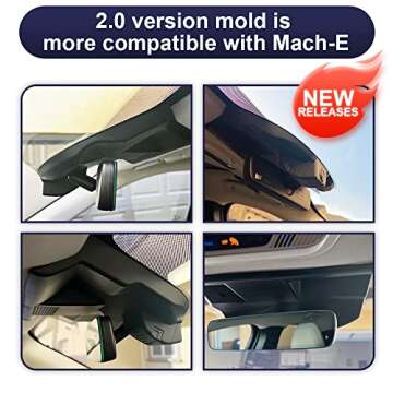 Fitcamx 4K Dash Cam Suitable for Ford Mustang Mach-E 2021-2025 GT Select Premium, OEM Factory Look, ...