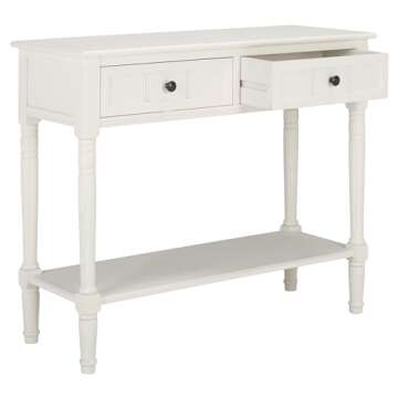 Safavieh Samantha Distressed Cream Console Table with Storage