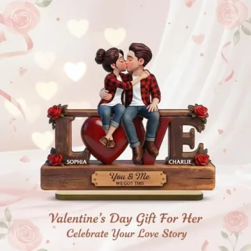 Personalized Couple Sign, Custom Wooden Home Decor Gift