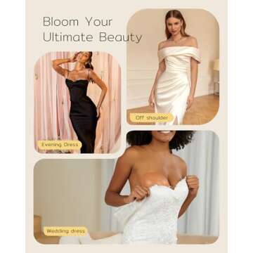 Niidor Adhesive Push Up Strapless Backless Bra