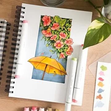 Ohuhu 48 Mid-Tone Alcohol Brush Markers for Artists