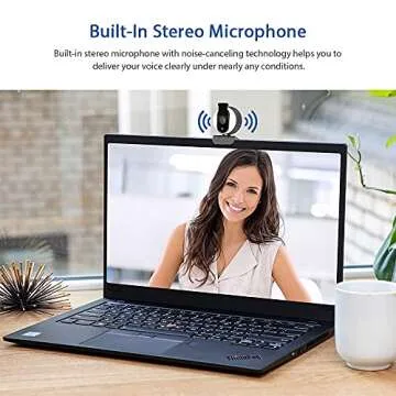 NexiGo N680E 1080P Webcam with Ring Light, Privacy Cover and Dual Microphone, Advanced Auto-Focus, Adjustable Brightness, Streaming Web Camera for Zoom Skype Facetime, PC Mac Laptop Desktop